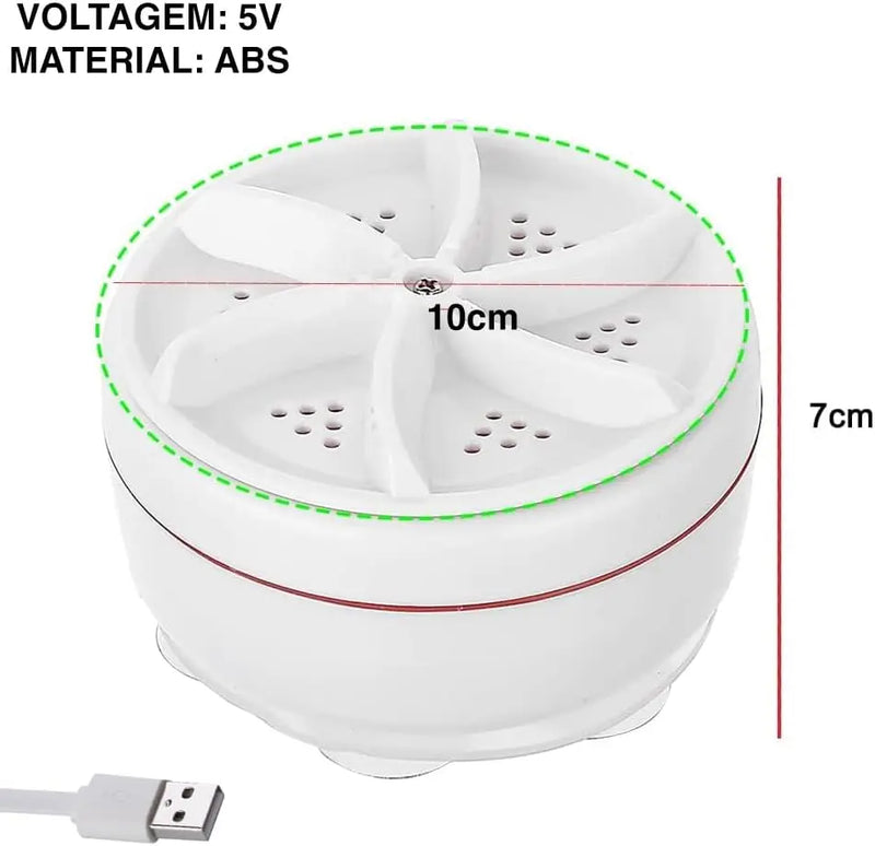 SmartWash Turbo - Lavadora Portátil Compacta