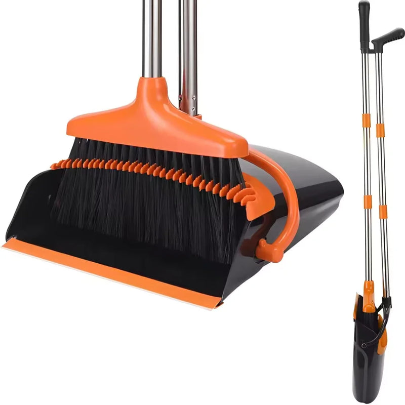 Vassoura Compacta Pro – Limpeza Ágil e Sem Bagunça