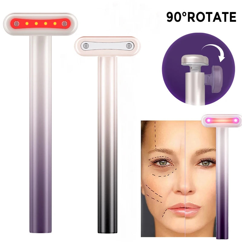 Aparelho Rejuvenescedor Facial Led Antiruga Antiidade Para o Rosto