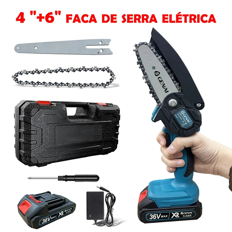 Mini Serra TurboCut 36V – 2 Tamanhos, Máxima Potência