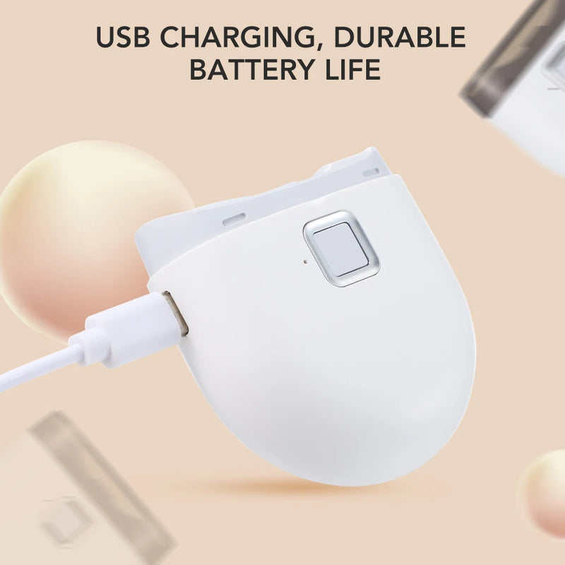 Cortador de Unhas Elétrico com Luz e Carregamento USB - Aparador Automático para Bebês e Adultos