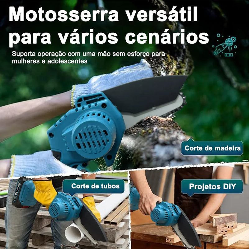 Mini Serra TurboCut 36V – 2 Tamanhos, Máxima Potência