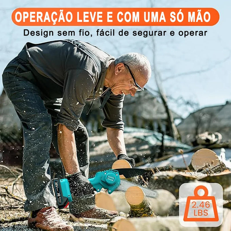 Mini Serra TurboCut 36V – 2 Tamanhos, Máxima Potência